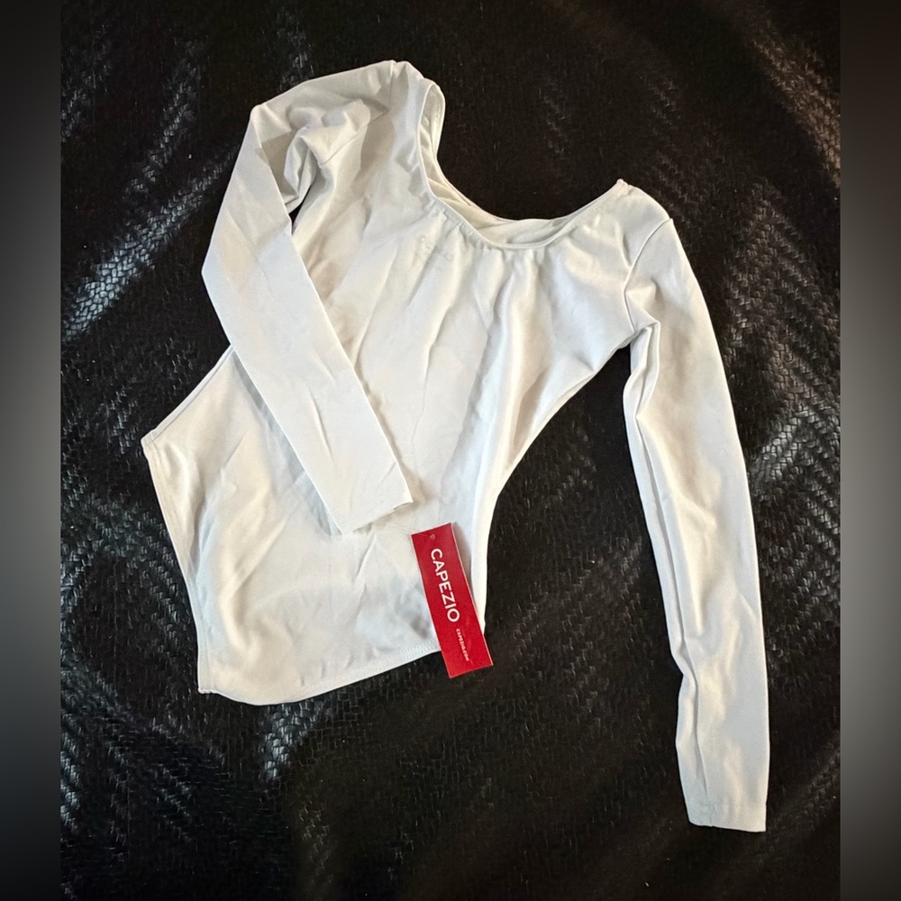 Capezio Long Sleeve Ballet leotard in White